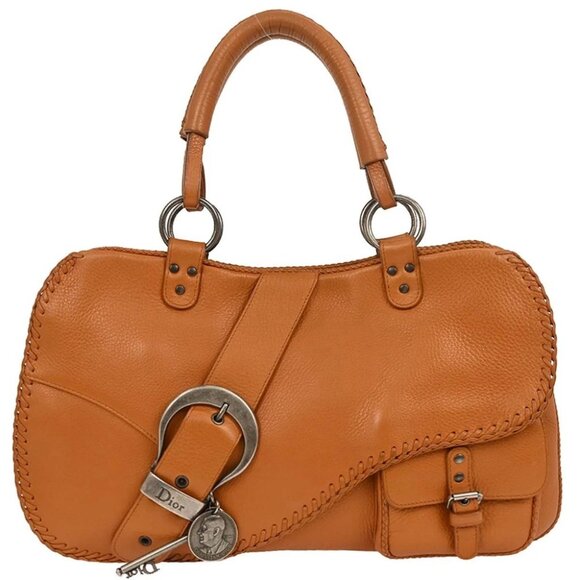 Christian Dior Brown Gaucho Tote Bag - Picture 1 of 10